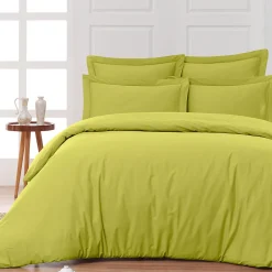 Sensei Maison Housse de couette en percale coton Citronelle 140x200 cm SOFT PERCALE