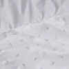Tradilinge Housse de couette en percale au style géométrique (260x240 cm - Gris clair) Discount
