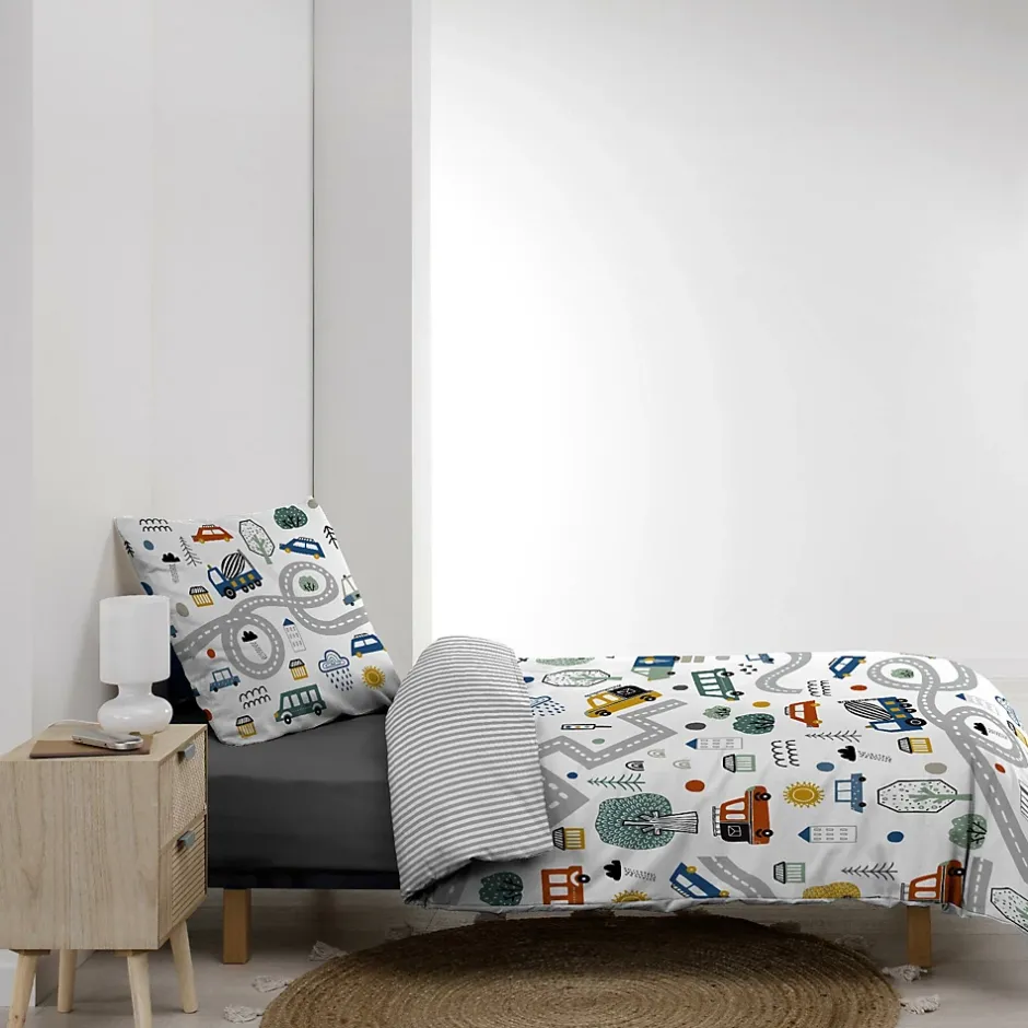 Douceur D'Intérieur Housse de couette enfant 140 x 200 cm + 1 taie Coton 42 fils PTI BOLIDE Best