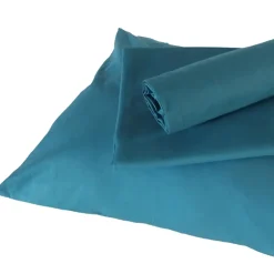 Tradilinge Housse de couette enfant uni (80x120 cm - Bleu Paon) Sale