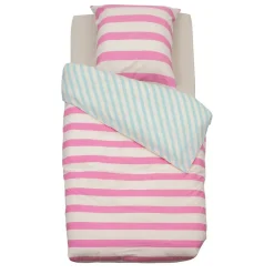 Atmosphera Créateur D'Intérieur Housse de couette enfant 140x200 Rayures + taie coton 57 fils