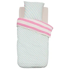 Atmosphera Créateur D'Intérieur Housse de couette enfant 140x200 Rayures + taie coton 57 fils