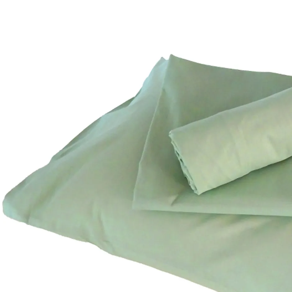 Tradilinge Housse de couette enfant uni (100x140 cm - Vert tilleul)