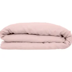 Atmosphera Créateur D'Intérieur Housse de couette Linah - rose - lin lavé 260x240 cm - Atmosphera