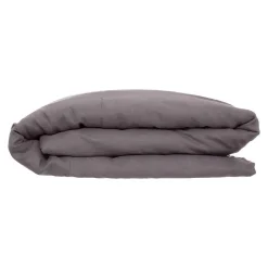 Atmosphera Créateur D'Intérieur Housse de couette Linah - gris - lin lavé 240x220 cm - Atmosphera