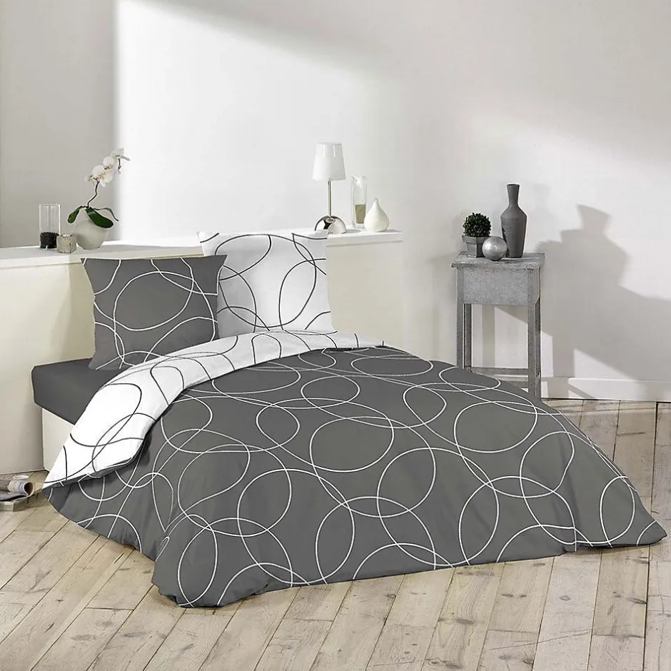 Douceur D'Intérieur Housse de couette microfibre 220x240 Elton + 2 taies