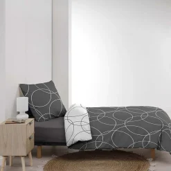 Douceur D'Intérieur Housse de couette microfibre 220x240 Elton + 2 taies