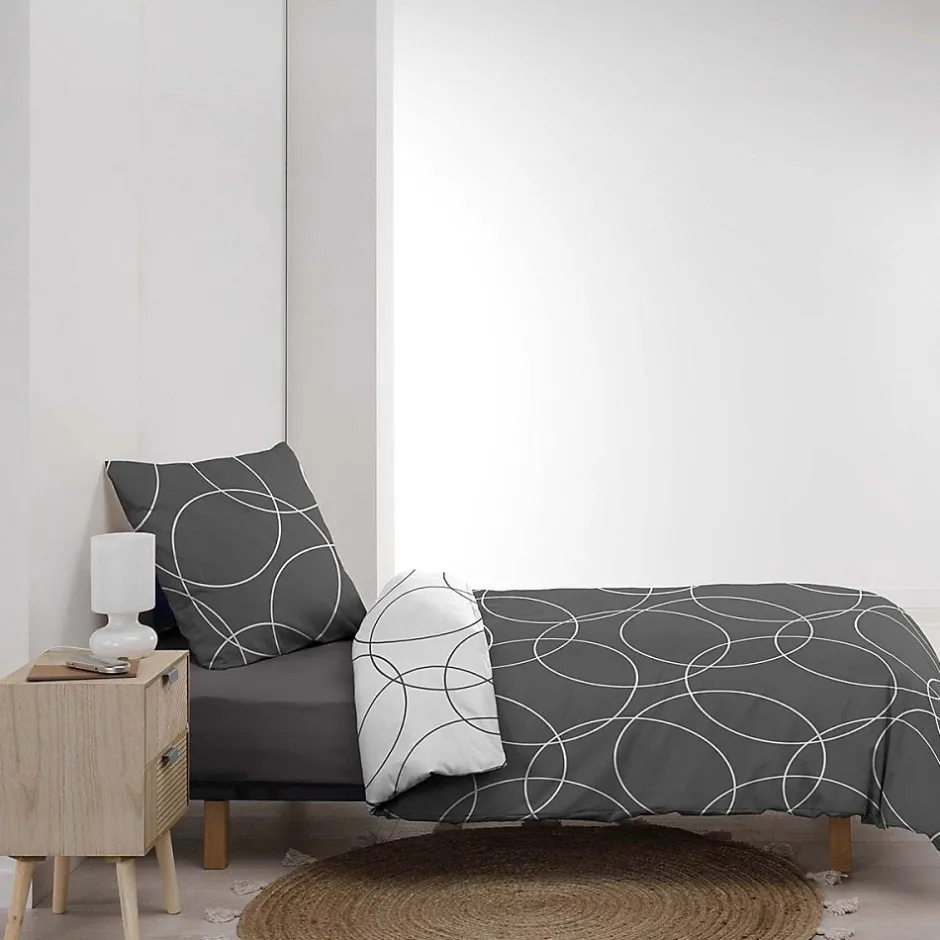 Douceur D'Intérieur Housse de couette microfibre 220x240 Elton + 2 taies