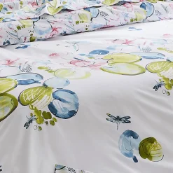 Tradilinge Housse de couette Nénuphar (200x200 cm - Blanc)
