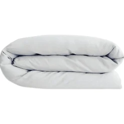Linnea Housse de couette PALACE pur coton lavé 280x240 cm uni blanc neige