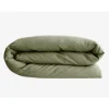 Vent Du Sud Housse de couette Palace 100% coton teint lavé - Palace Sauge - Housse de couette 260 x 240 cm Sale
