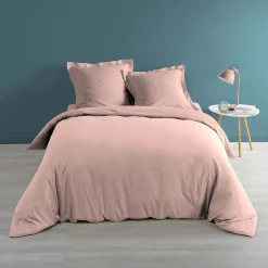 Douceur D'Intérieur Housse de couette Percaline - - Housse de couette 240 x 220