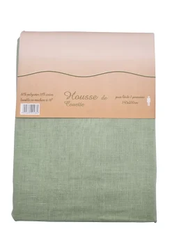 Mortreux Housse de couette Polycoton Verte - 1 personne 140 x 200 - 488-2 New