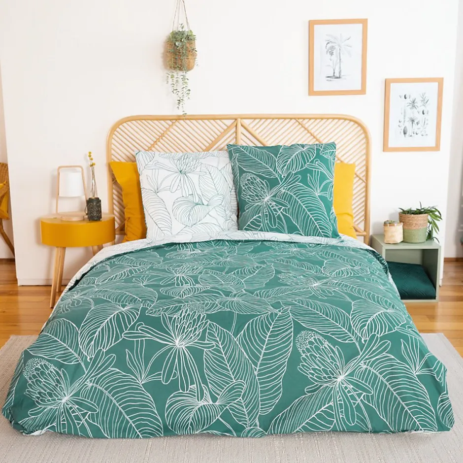 Cote Deco Housse de couette réversible 240x220 TILDA + 2 taies 100% coton adouci 57 fils/cm2