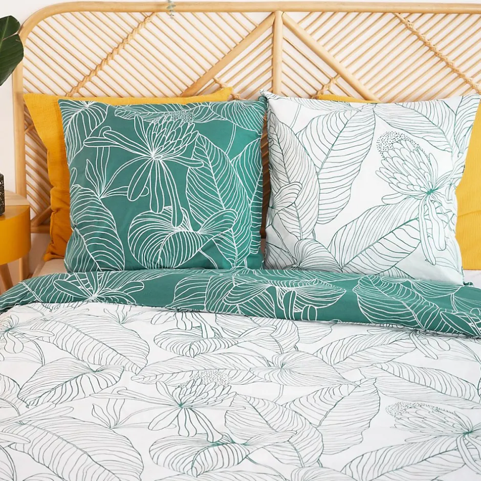 Cote Deco Housse de couette réversible 240x220 TILDA + 2 taies 100% coton adouci 57 fils/cm2