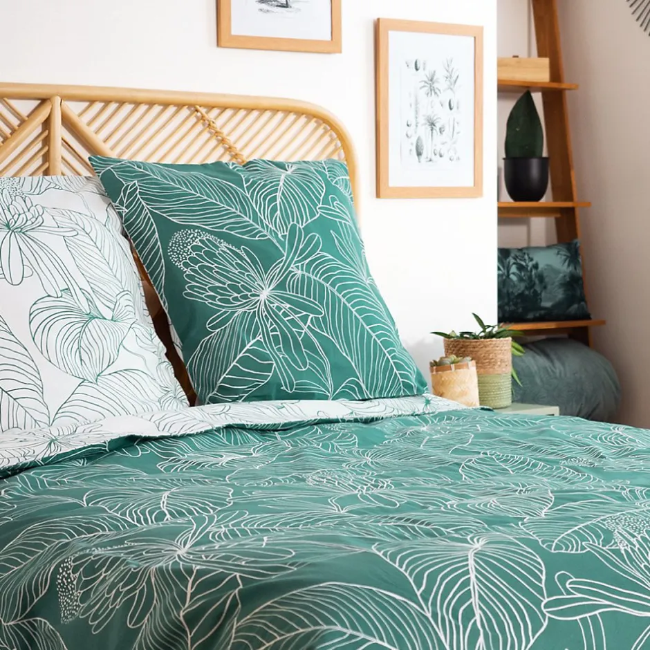 Cote Deco Housse de couette réversible 240x220 TILDA + 2 taies 100% coton adouci 57 fils/cm2