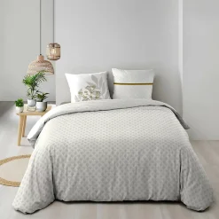 Douceur D'Intérieur Housse de couette réversible 240 x 220 cm + 2 taies Coton 57 fils RAONI New