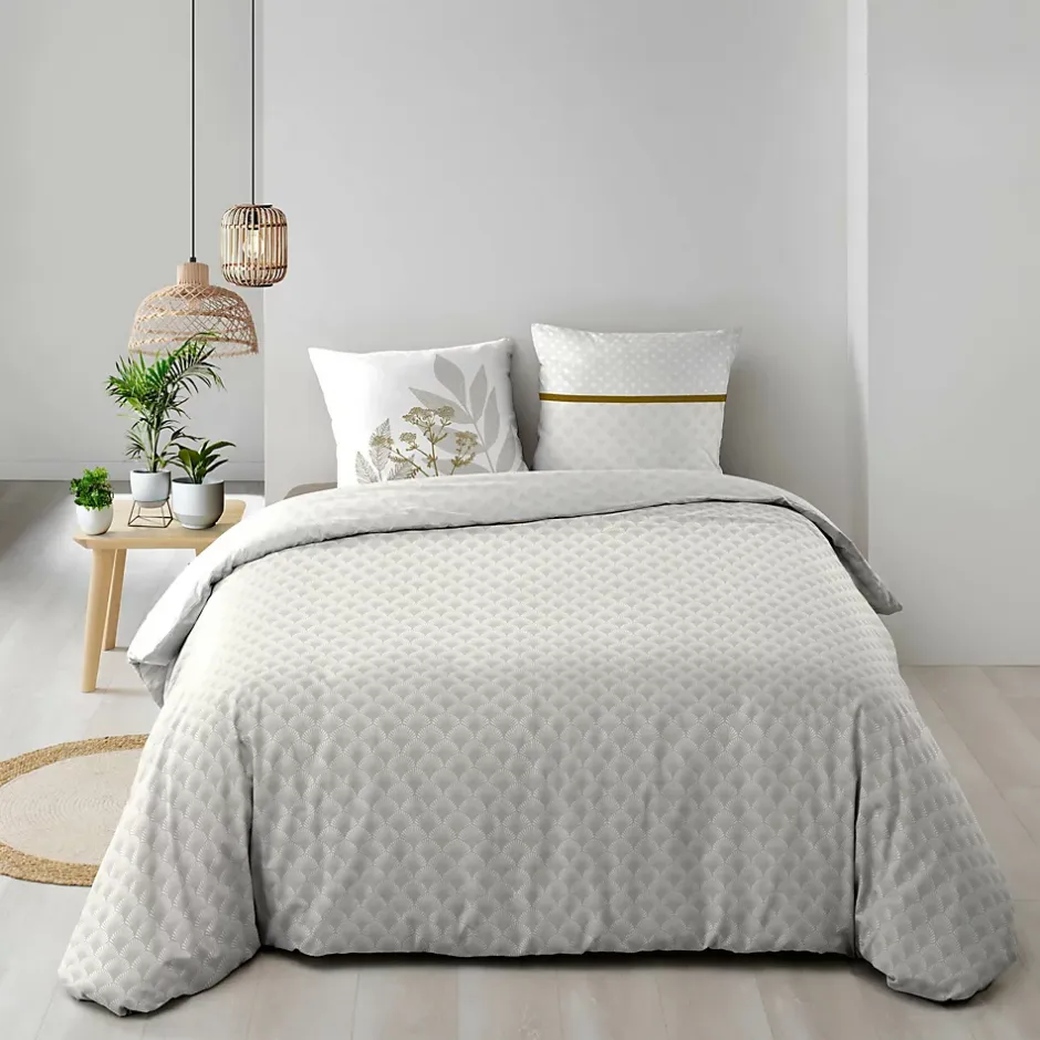 Douceur D'Intérieur Housse de couette réversible 240 x 220 cm + 2 taies Coton 57 fils RAONI New
