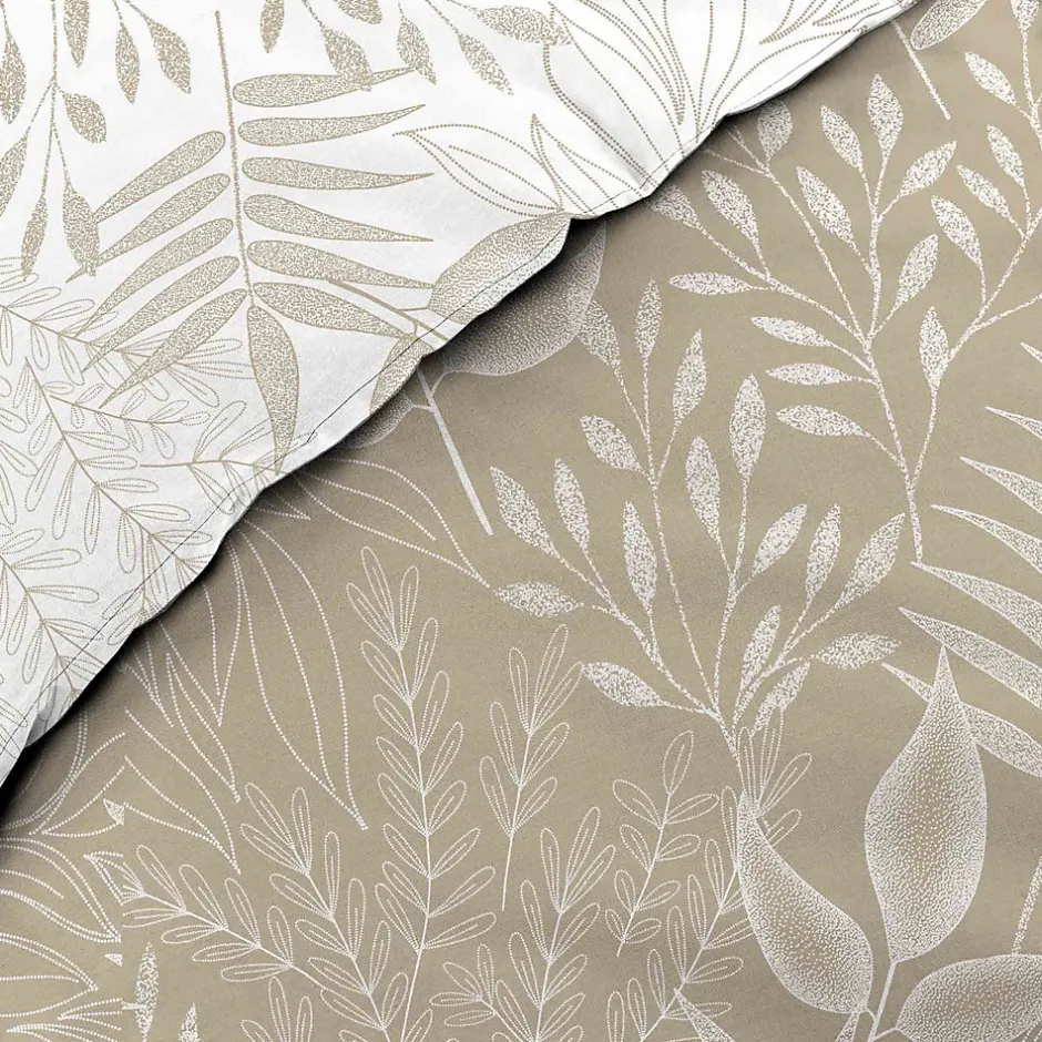 Douceur D'Intérieur Housse de couette réversible 260 x 240 cm coton 57 fils Cassia
