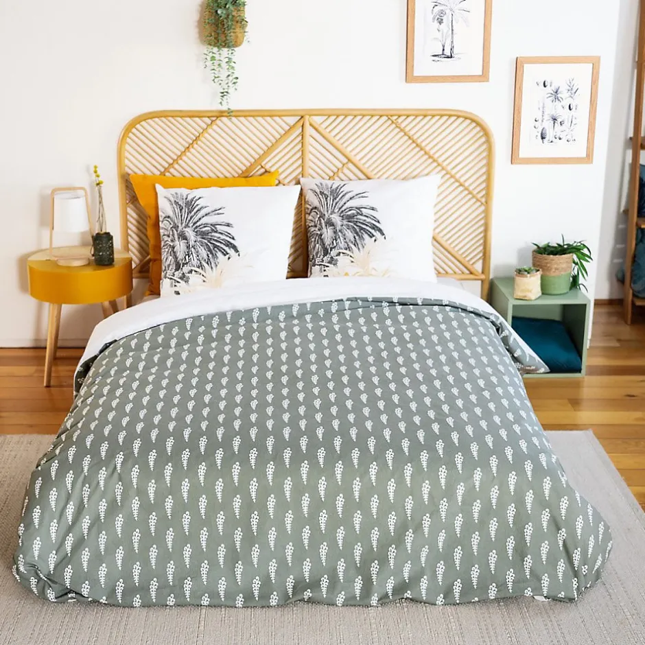 Cote Deco Housse de couette réversible 240x220 SOLI + 2 taies 100% coton adouci 57 fils/cm2 Online