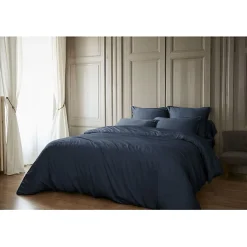 L'Effet Papillon Housse de couette "Salomé" Viscose de bambou 120 fils/cm² - Salomé Minuit - Housse de couette 260 x 240 cm Hot