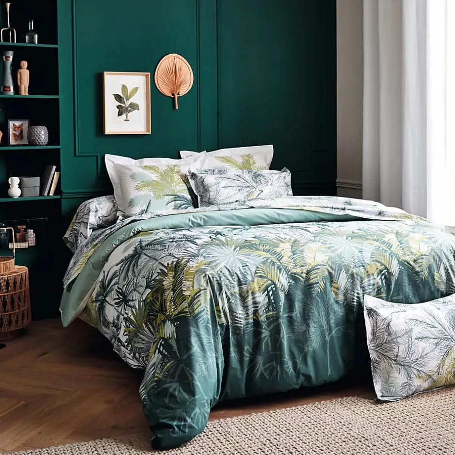 Tradilinge Housse de couette style colonial (280x240 cm - Vert) Discount