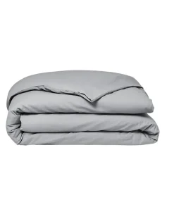 Todays Tools Housse de couette TODAY Essential - 140 x 200 cm - 1 personne - 100% Coton uni - Acier