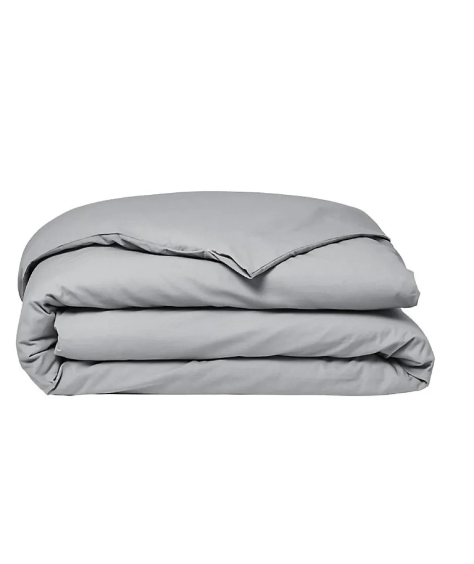 Todays Tools Housse de couette TODAY Essential - 140 x 200 cm - 1 personne - 100% Coton uni - Acier