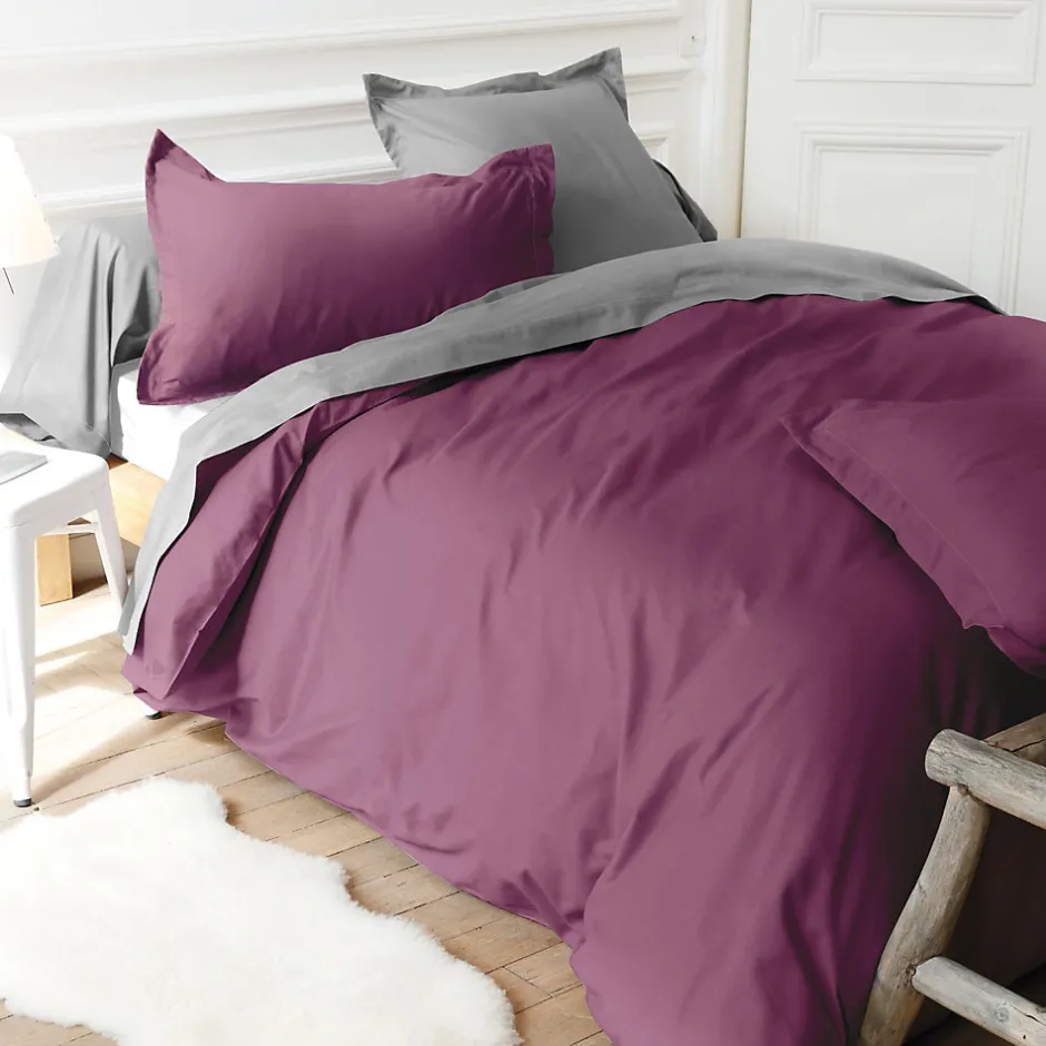 Linnea Housse de couette uni 240x220 cm coton ALTO Raisin