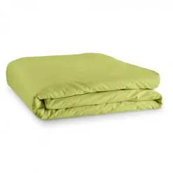 Univers Décor Housse de couette unie Anis 260 x 240 cm / 100% Coton / 57 Fils/cm² pour lit 2 places "King Size"