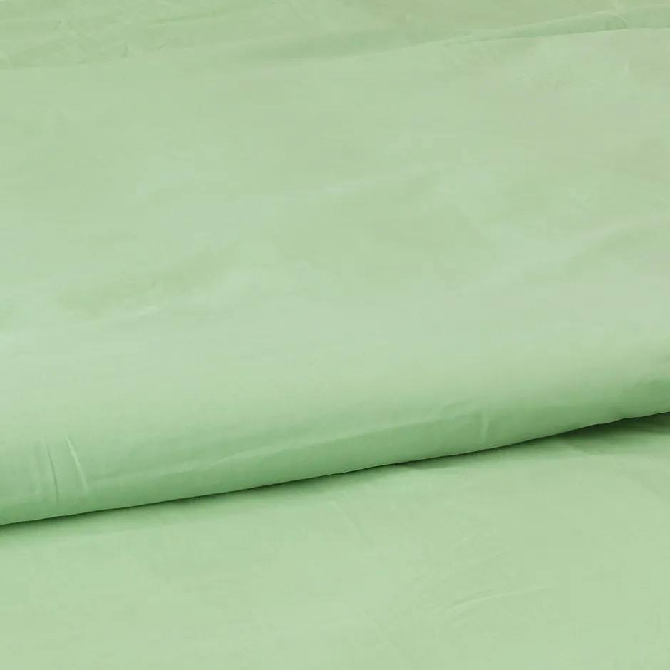 Toison d'Or Housse de couette unie en coton Lavé (200x200 cm - Vert clair)
