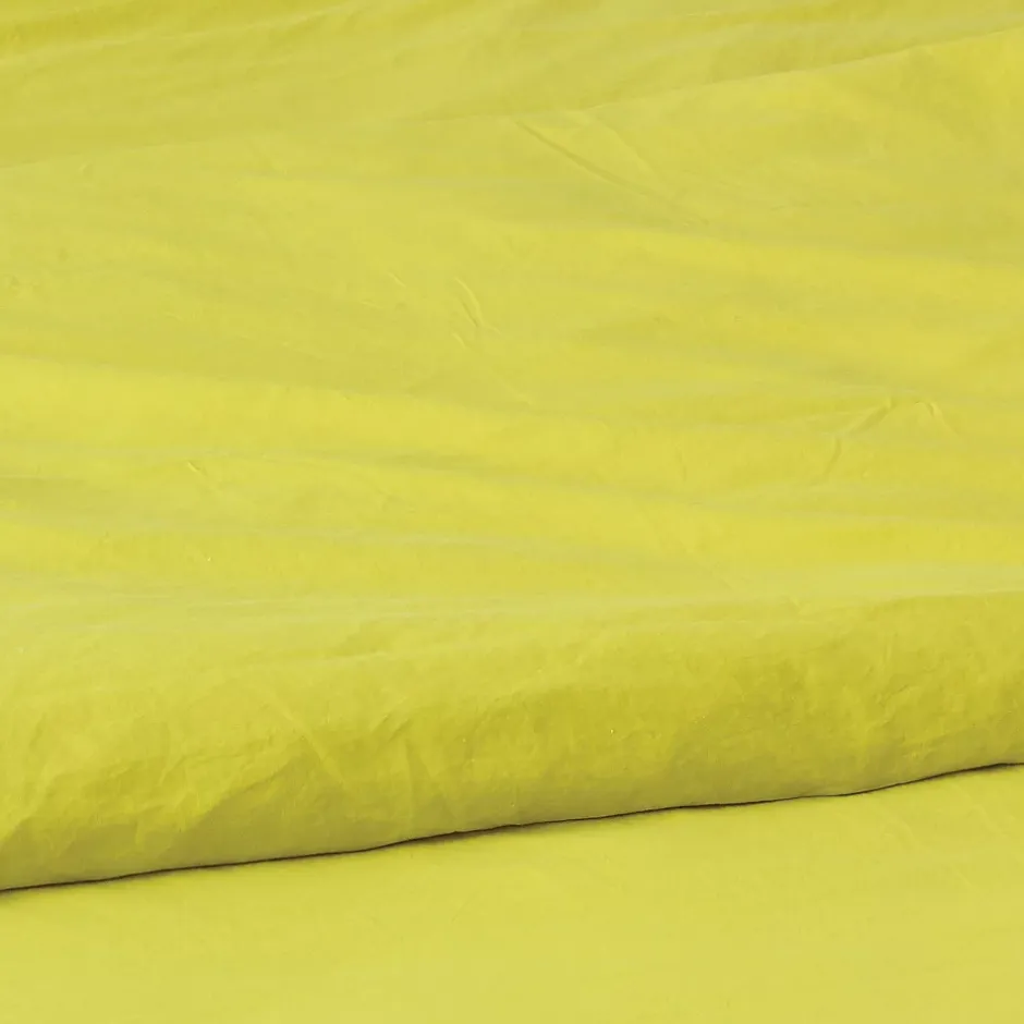 Toison d'Or Housse de couette unie en coton Lavé (280x240 cm - Jaune soleil) Outlet