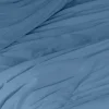Toison d'Or Housse de couette unie en coton Lavé (240x220 cm - Bleu Foncé) Discount