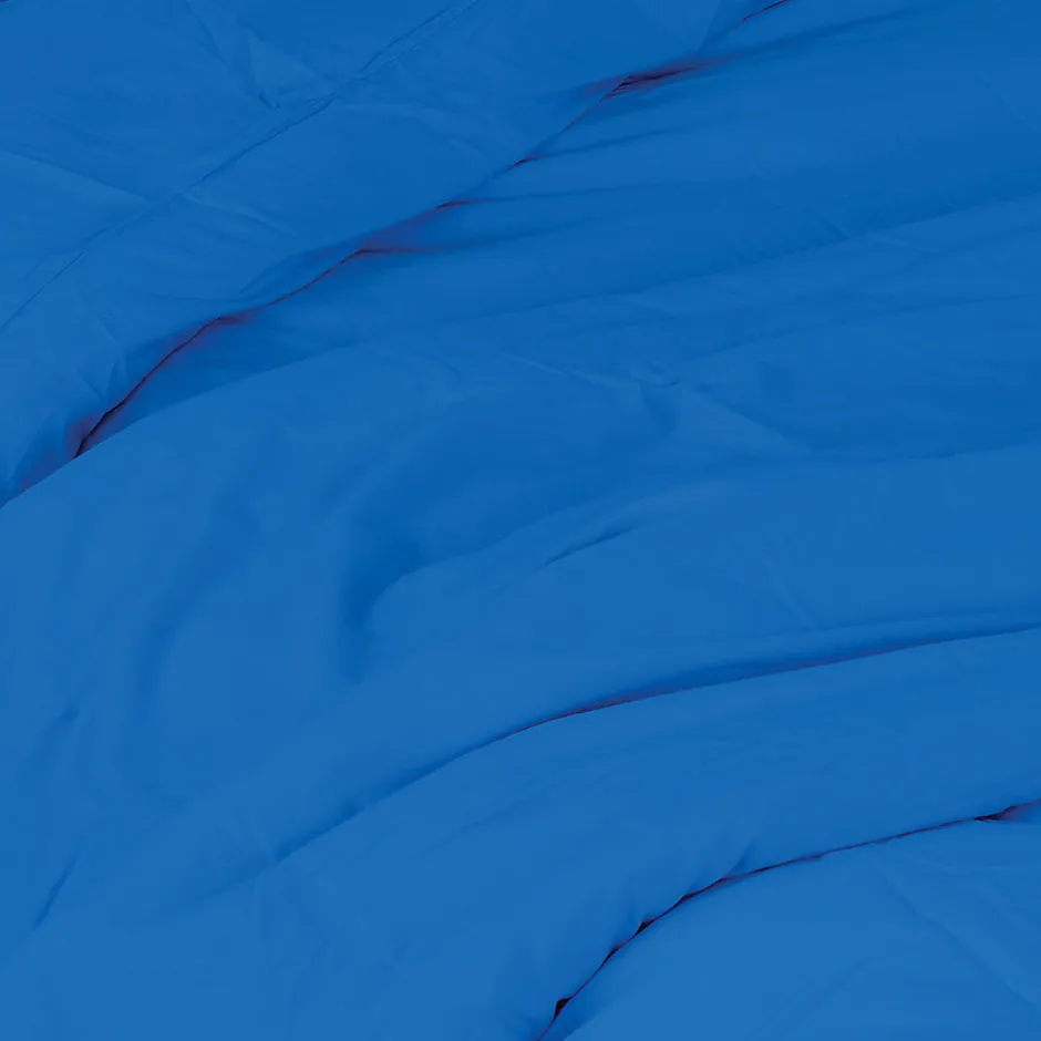 Toison d'Or Housse de couette unie en coton Lavé (280x240 cm - Bleu Encre)