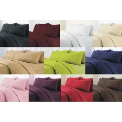 Univers Décor Housse de couette unie Rouge 260 x 240 cm / 100% Coton / 57 Fils/cm² pour lit 2 places "King Size" Clearance