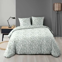 Douceur D'Intérieur Housse de couette 240x220 + 2 taies imprimées SEQUOIA New