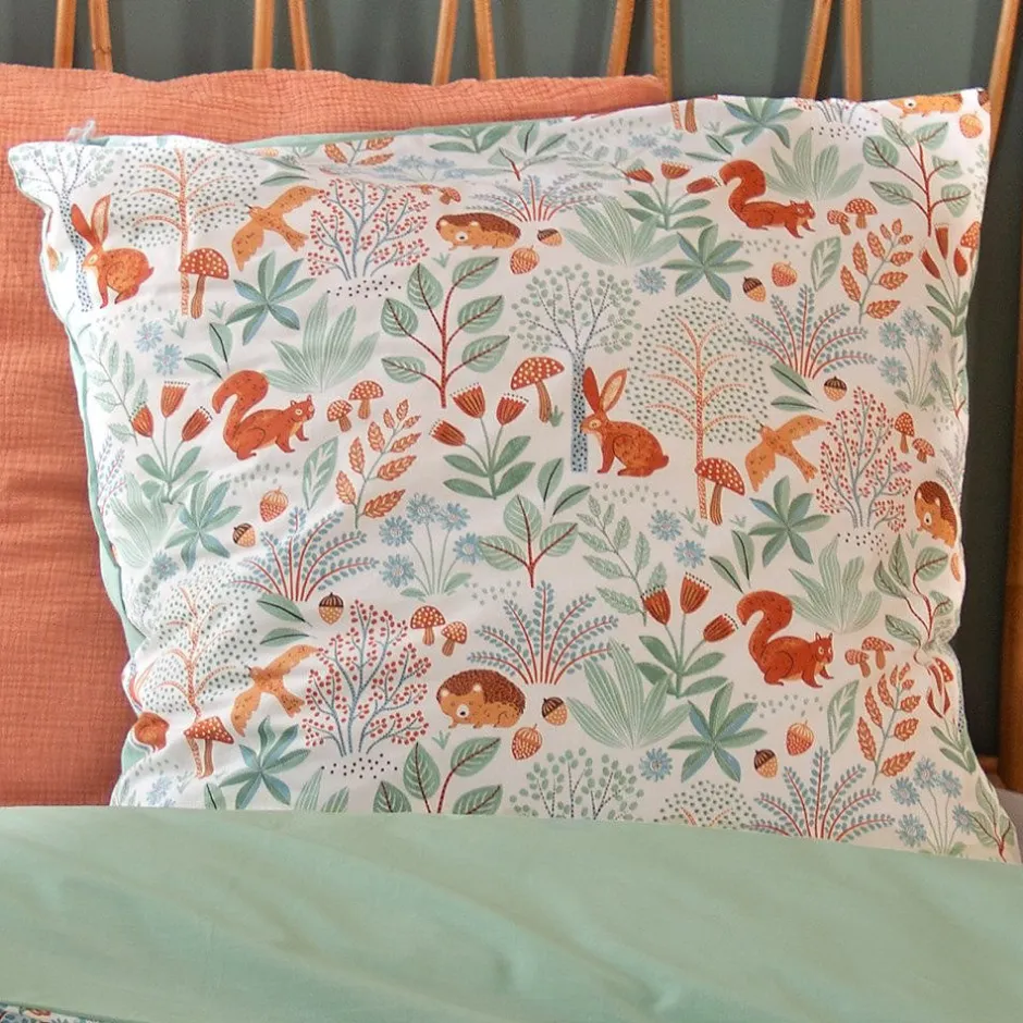 Cote Deco Housse de couette 140x200 + 1 taie PIERROT coton 57fils Hot