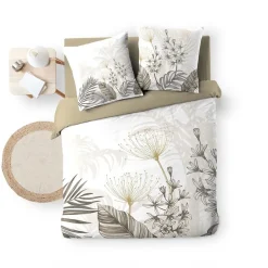 Douceur D'Intérieur Housse de couette 240x220 + 2 taies BASTILLE 100% coton