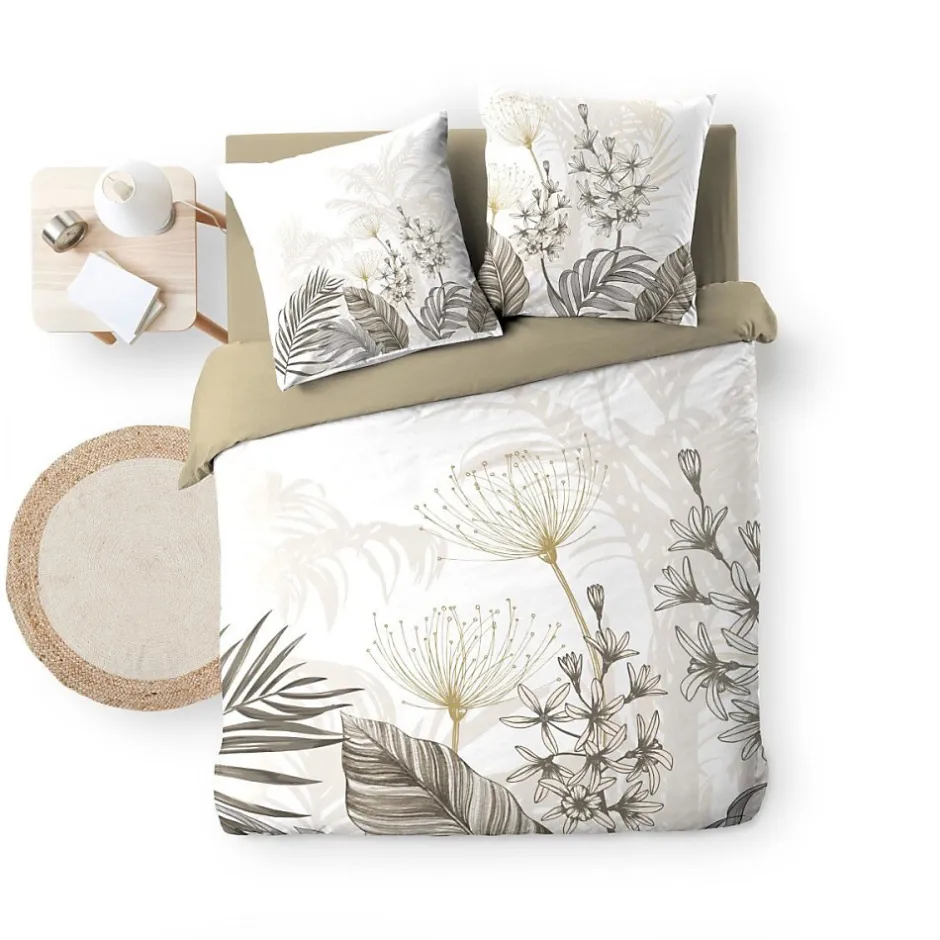 Douceur D'Intérieur Housse de couette 240x220 + 2 taies BASTILLE 100% coton