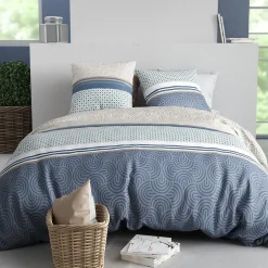 Atelier Du Coton Housse de couette 240x220 + 2 taies en coton 57 fils Outlet