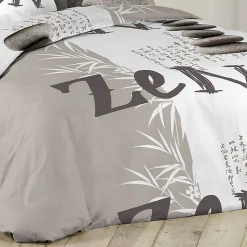 Douceur D'Intérieur Housse de couette 240x220 + 2 taies Galets Zen coton 42 fils New