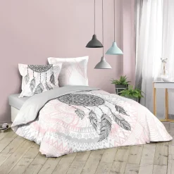 Douceur D'Intérieur Housse de couette 200x200 + 2 taies Namaste coton
