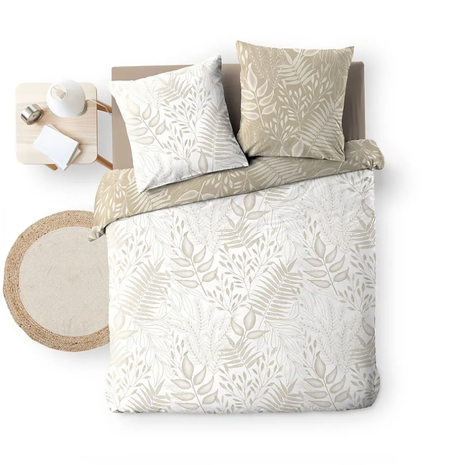 Douceur D'Intérieur Housse de couette 240x220 + 2 taies Cassia coton 57 fils Sale
