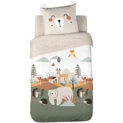 Cote Deco Housse de couette 140x200 + 1 taie FOREST Sale