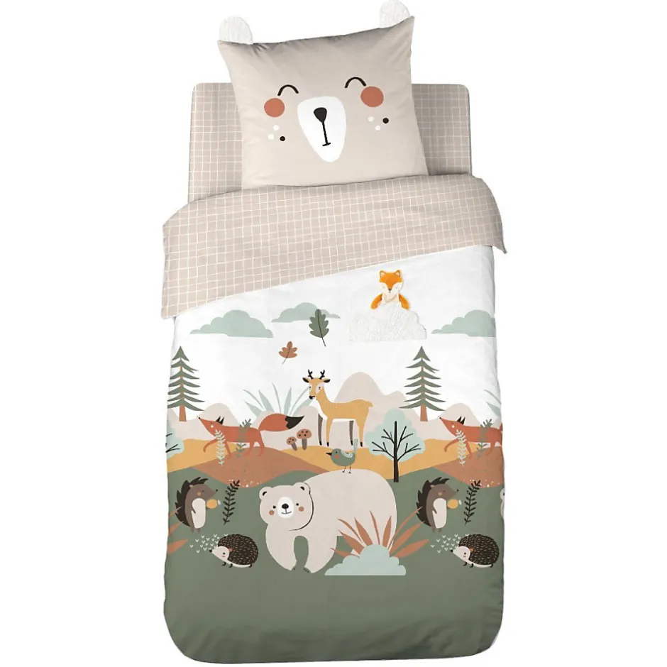Cote Deco Housse de couette 140x200 + 1 taie FOREST Sale