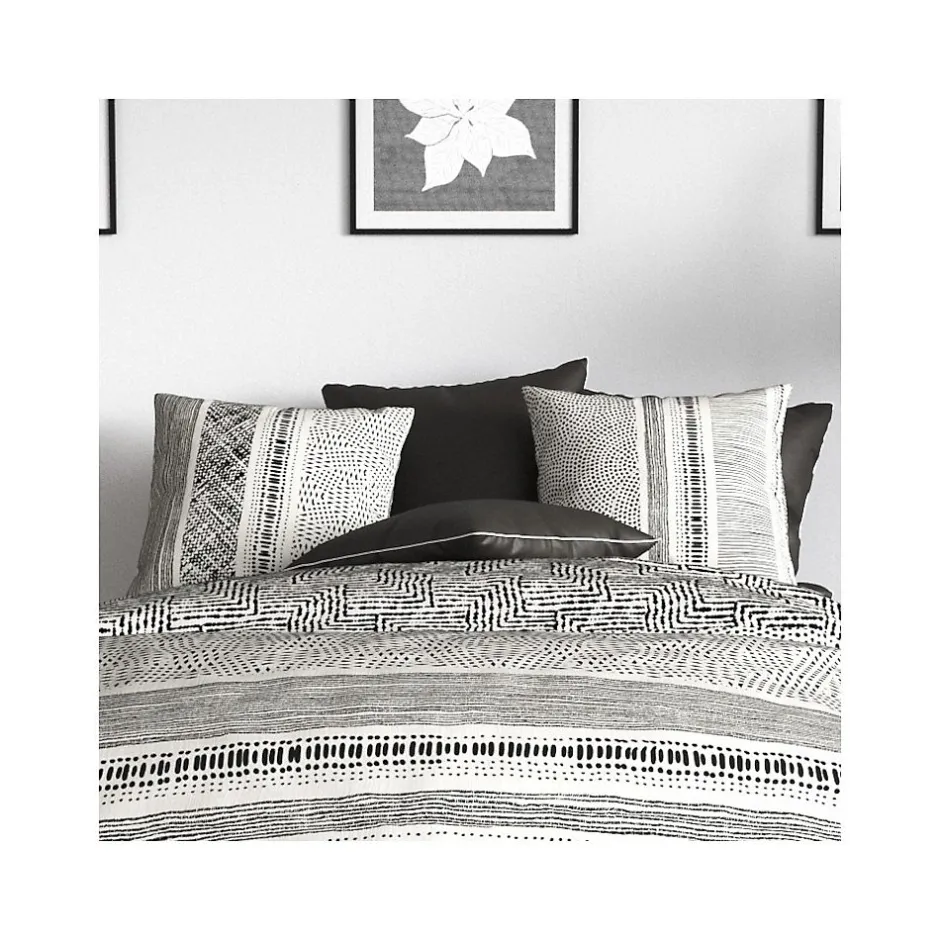 Atelier Du Coton Housse de couette 240x220 + 2 taies en coton 57 fils