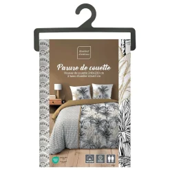 100Comfort Housse de couette 260x240 + 2 taies DAKAR 100% coton Hot