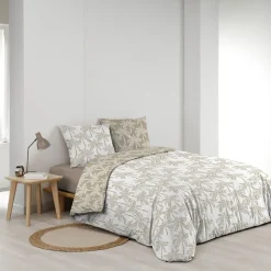 Douceur D'Intérieur Housse de couette 240x220 + 2 taies OLIANA 100% coton 57 fils Best
