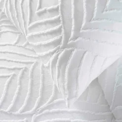 Douceur D'Intérieur Housse de couette 240x220 + 2 taies tuftée blanche