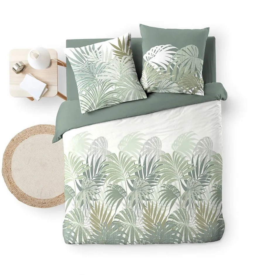 Douceur D'Intérieur Housse de couette 240x220 + 2 taies NYMEA 100% coton 57fils